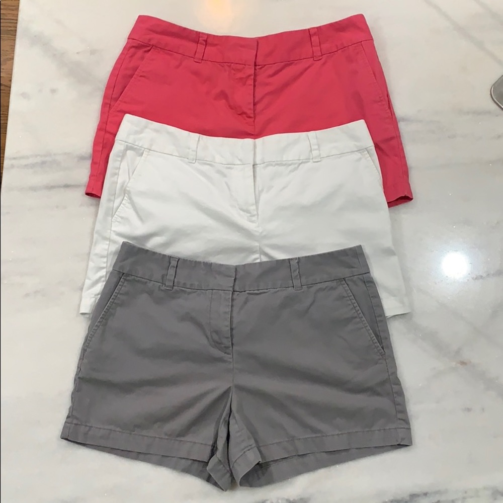 LOFT outlet bundle of shorts (pink, white, grey)